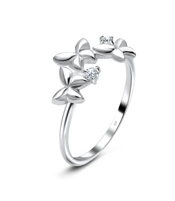 Butterfly CZ Silver Ring NSR-2901